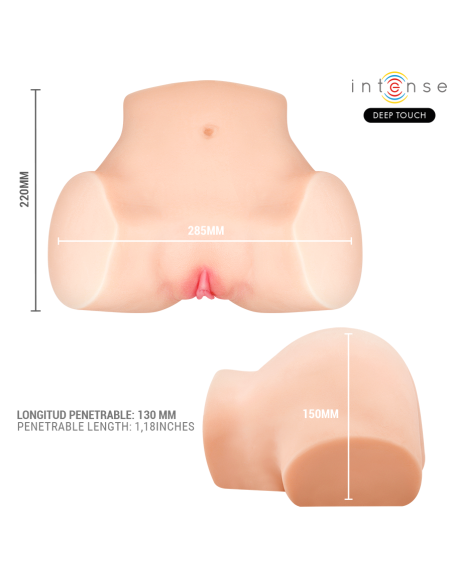 INTENSE DEEP TOUCH NICOLE MASTURBADOR ANO Y VAGINA CON EFECTO SUCCIAN CALOR VIBRACIAN Y VOZ CON CONTROL REMOTO 53 KG