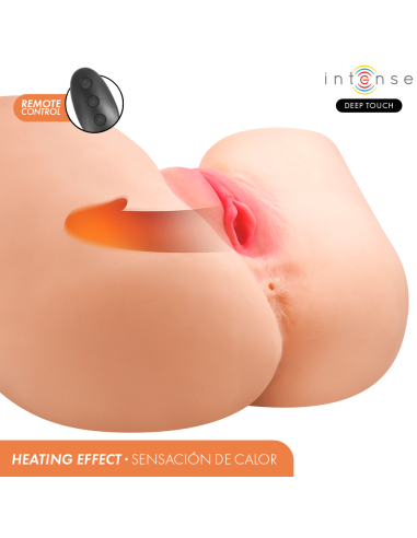 INTENSE DEEP TOUCH JULIA MASTURBADOR ANO Y VAGINA CON EFECTO SUCCIAN CALOR VIBRACIAN Y VOZ CON CONTROL REMOTO 9 KG