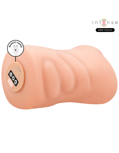 INTENSE DEEP TOUCH KRISTA MASTURBADOR ANO Y VAGINA CON EFECTO SUCCION VIBRACION Y VOZ CON CONTROL REMOTO 12KG