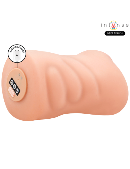 INTENSE DEEP TOUCH KRISTA MASTURBADOR ANO Y VAGINA CON EFECTO SUCCION VIBRACION Y VOZ CON CONTROL REMOTO 12KG