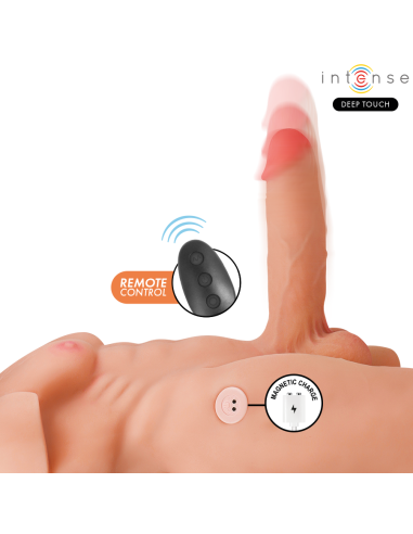 INTENSE DEEP TOUCH MARTY TORSO CON ANO Y DILDO REALASTICO CON EMPUJE Y VIBRACIAN CONTROL REMOTO 62 KG
