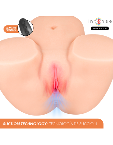 INTENSE DEEP TOUCH GINGER MASTURBADOR ANO Y VAGINA CON EFECTO SUCCIAN CALOR VIBRACIAN Y VOZ CON CONTROL REMOTO 53 KG