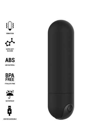 INTENSE KAREN MINI BALA VIBRADORA 10 MODOS RECARGABLE NEGRO