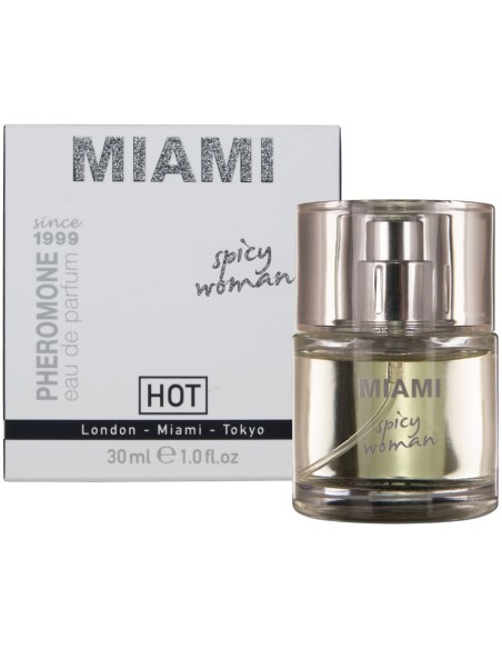 HOT PERFUME CON FEROMONAS MIAMI SPICY MUJER 30 ML