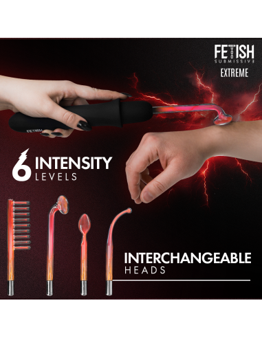 FETISH SUBMISSIVE VIBRADOR WAND ELECTROESTIMULACIAN ALTA FRECUENCIA