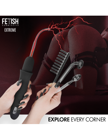 FETISH SUBMISSIVE VIBRADOR WAND ELECTROESTIMULACIAN ALTA FRECUENCIA