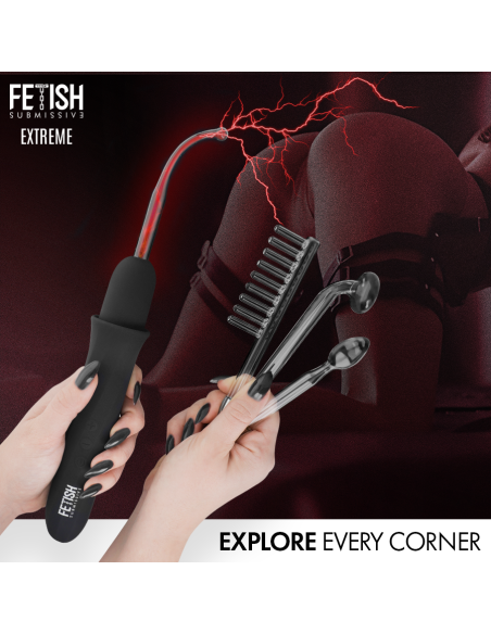 FETISH SUBMISSIVE VIBRADOR WAND ELECTROESTIMULACIAN ALTA FRECUENCIA