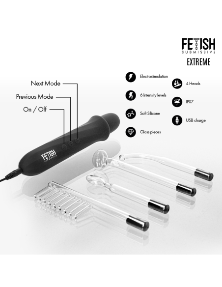 FETISH SUBMISSIVE VIBRADOR WAND ELECTROESTIMULACIAN ALTA FRECUENCIA