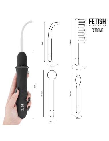 FETISH SUBMISSIVE VIBRADOR WAND ELECTROESTIMULACIAN ALTA FRECUENCIA