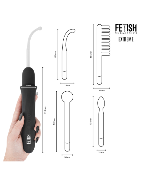 FETISH SUBMISSIVE VIBRADOR WAND ELECTROESTIMULACIAN ALTA FRECUENCIA