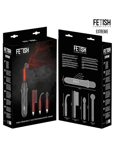 FETISH SUBMISSIVE VIBRADOR WAND ELECTROESTIMULACIAN ALTA FRECUENCIA