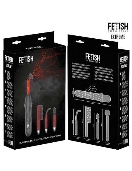 FETISH SUBMISSIVE VIBRADOR WAND ELECTROESTIMULACIAN ALTA FRECUENCIA