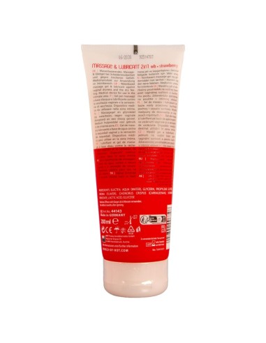 HOT MASSAGE GLIDE GEL 2 EN 1 FRESA 200 ML