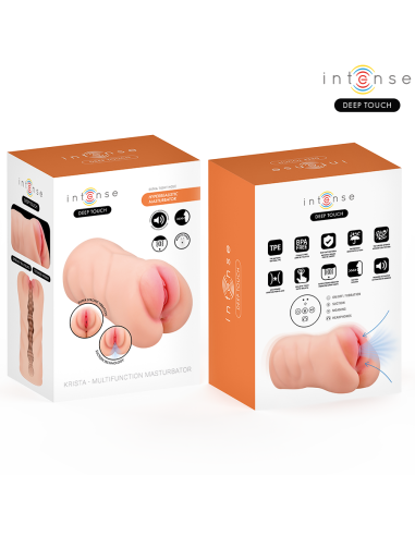 INTENSE DEEP TOUCH KRISTA MASTURBADOR ANO Y VAGINA CON EFECTO SUCCIAN VIBRACIAN Y VOZ 12 KG