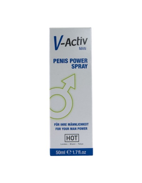 HOT V ACTIV PENIS POWER SPRAY PARA HOMBRE 50 ML