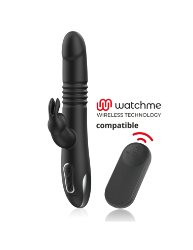 BLACKSILVER KENJI VIBRADOR RABBIT UP DOWN MANDO CONTROL REMOTO WATCHME