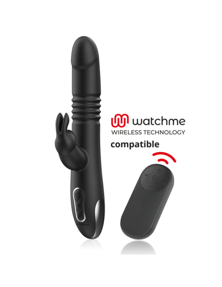 BLACKSILVER KENJI VIBRADOR RABBIT UP DOWN MANDO CONTROL REMOTO WATCHME