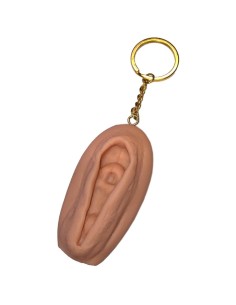 DIABLO PICANTE LLAVERO DE VAGINA TONO CLARO