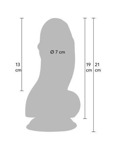 HIDDEN DESIRE INFERNO FAT BOYS DILDO 19 CM