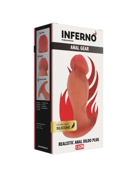 HIDDEN DESIRE INFERNO PLUG ANAL REALASTICO 13 CM