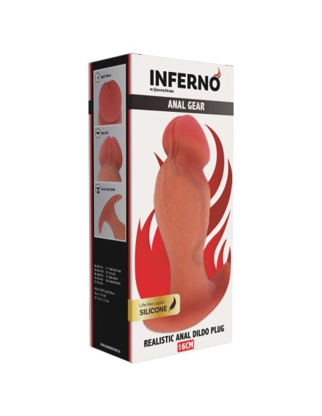 HIDDEN DESIRE INFERNO PLUG ANAL REALASTICO 16 CM
