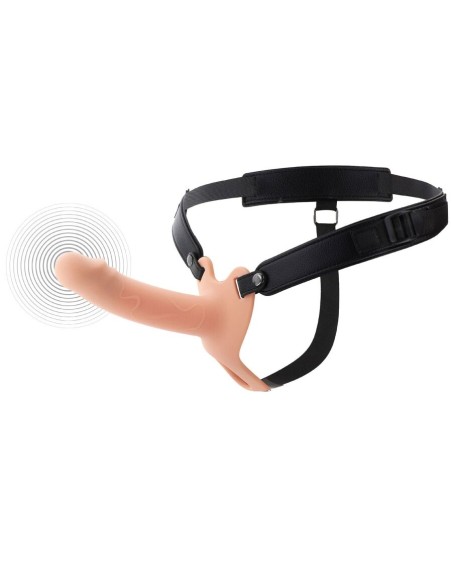 HIDDEN DESIRE INFERNO STRAP ON FUNDA PARA PENE CON VIBRACIAN 16 CM