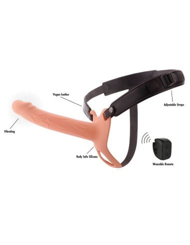 HIDDEN DESIRE INFERNO STRAP ON FUNDA PARA PENE CON VIBRACIAN 20 CM