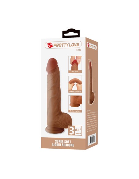 PRETTY LOVE LISLE DILDO REALASTICO CON VENTOSA 206 CM A 42 CM