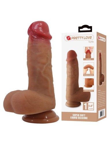 PRETTY LOVE CURTIS DILDO REALASTICO CON VENTOSA 173 CM A 42 CM