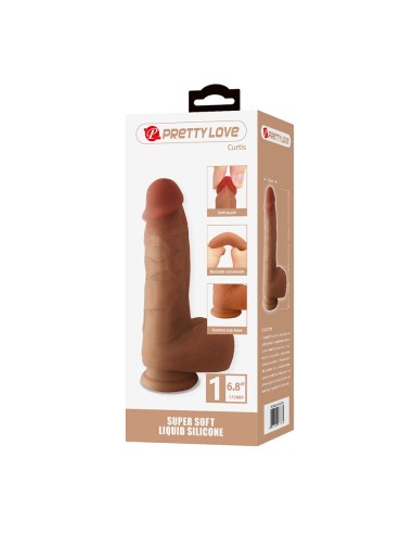 PRETTY LOVE CURTIS DILDO REALASTICO CON VENTOSA 173 CM A 42 CM