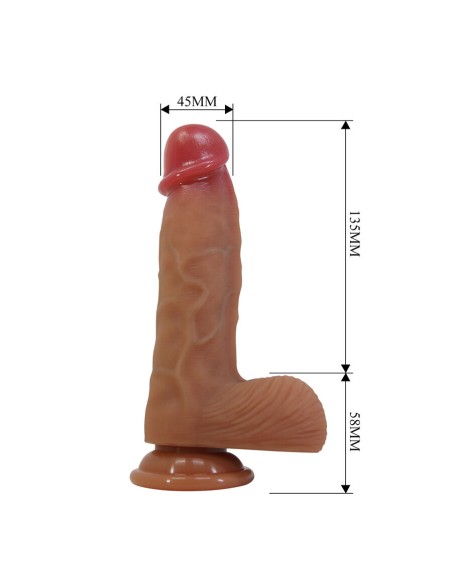 PRETTY LOVE DUVALL DILDO REALASTICO CON VENTOSA 193 CM A 45 CM