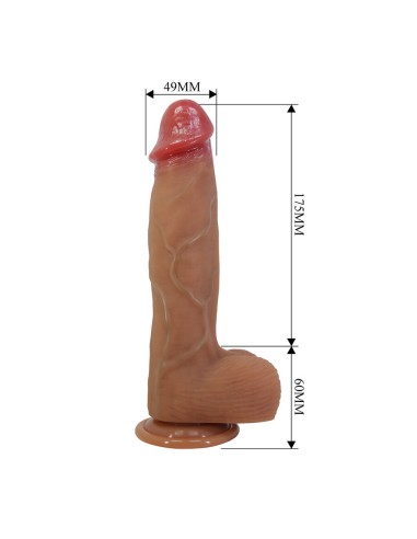 PRETTY LOVE ORTON DILDO REALASTICO CON VENTOSA 235 CM A 49 CM