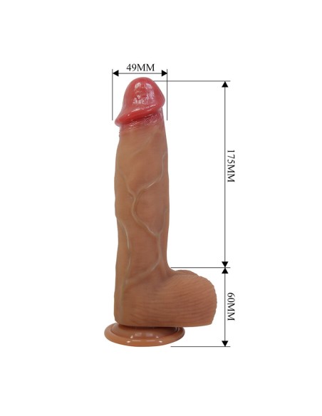 PRETTY LOVE ORTON DILDO REALASTICO CON VENTOSA 235 CM A 49 CM