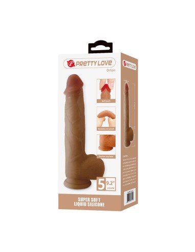 PRETTY LOVE ORTON DILDO REALASTICO CON VENTOSA 235 CM A 49 CM
