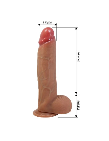 PRETTY LOVE MENDEL DILDO REALASTICO CON VENTOSA 255 CM A 56 CM