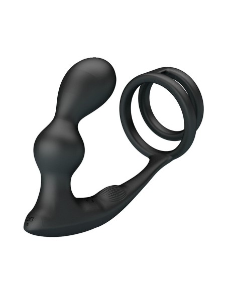MR PLAY ANILLO PARA PENE CON PLUG ANAL CON VIBRACIAN CONTROL REMOTO
