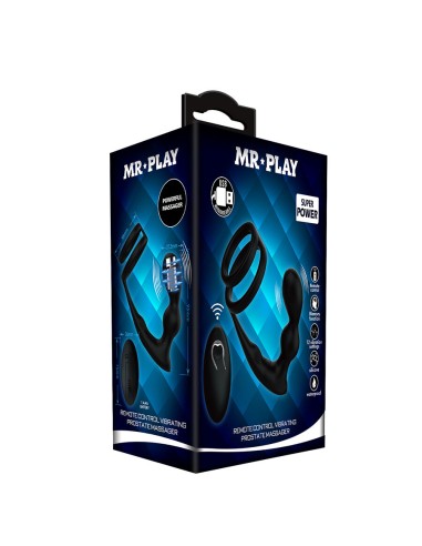 MR PLAY ANILLO PARA PENE CON PLUG ANAL CON VIBRACIAN CONTROL REMOTO