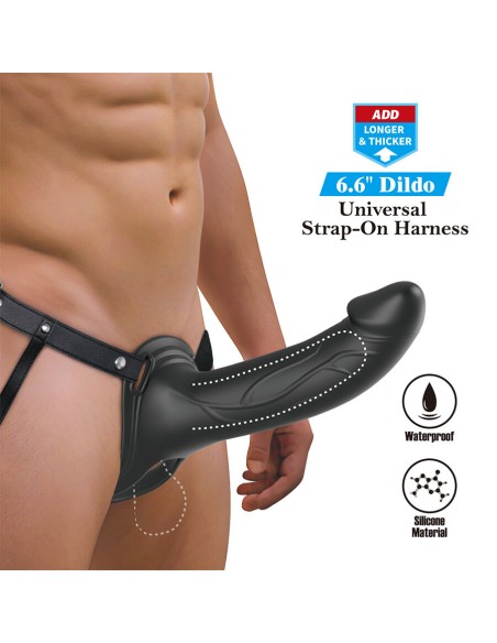 PRETTY LOVE LANDON STRAP ON CON VIBRACIAN NEGRO