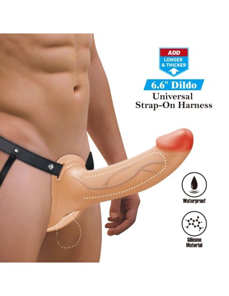 PRETTY LOVE LANDON STRAP ON CON VIBRACIAN CLARO