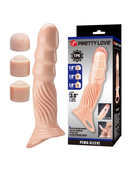 PRETTY LOVE FUNDA PARA PENE TEXTURIZADA CON EXTENSORES