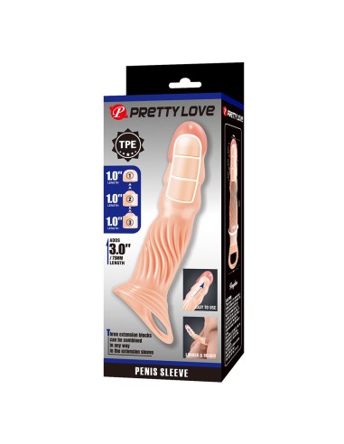 PRETTY LOVE FUNDA PARA PENE TEXTURIZADA CON EXTENSORES