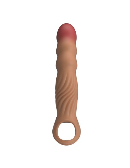 PRETTY LOVE FUNDA PARA PENE TEXTURIZADA CON VIBRACIAN Y CONTROL REMOTO