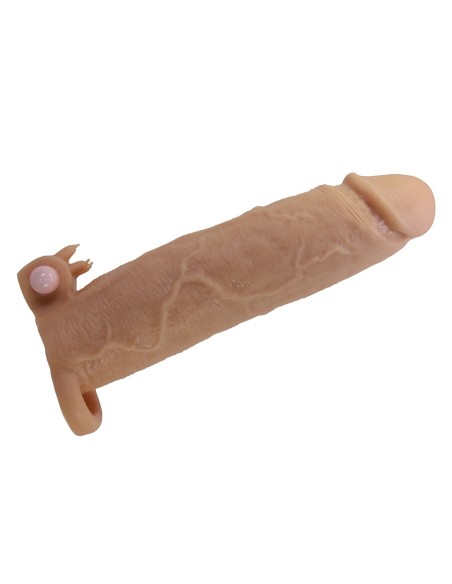 PRETTY LOVE XERXES FUNDA PARA PENE CON ESTIMULADOR DE CLATORIS Y VIBRACIAN