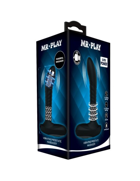 MR PLAY MASAJEADOR PROSTATICO CON ROTACIAN Y VIBRACIAN