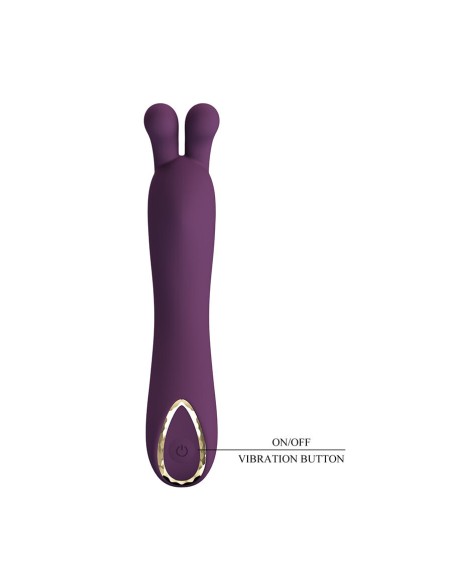 PRETTY LOVE DJ RABBIT VIBRADOR PUNTO G MORADO