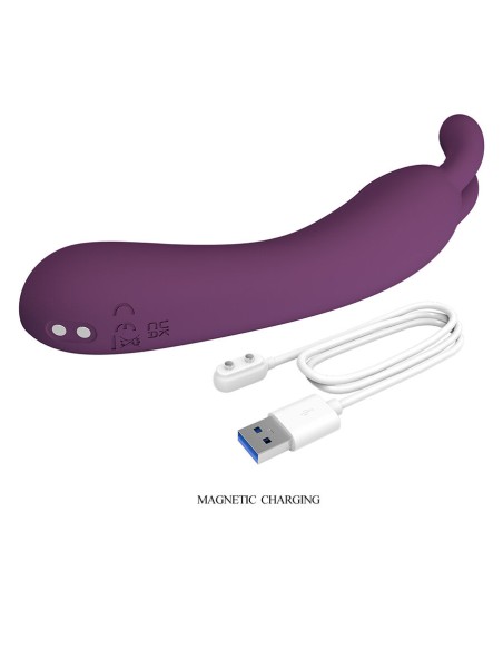 PRETTY LOVE DJ RABBIT VIBRADOR PUNTO G MORADO