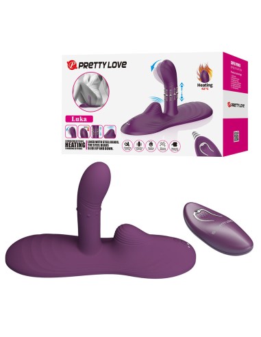 PRETTY LOVE LUKA SIT DOWN VIBRADOR CON EFECTO CALOR Y CONTROL REMOTO