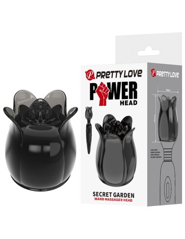 PRETTY LOVE SECRET GARDEN CABEZAL MASAJEADOR NEGRO