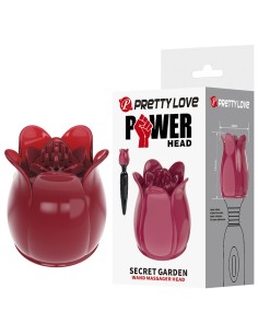 PRETTY LOVE SECRET GARDEN CABEZAL MASAJEADOR ROSA