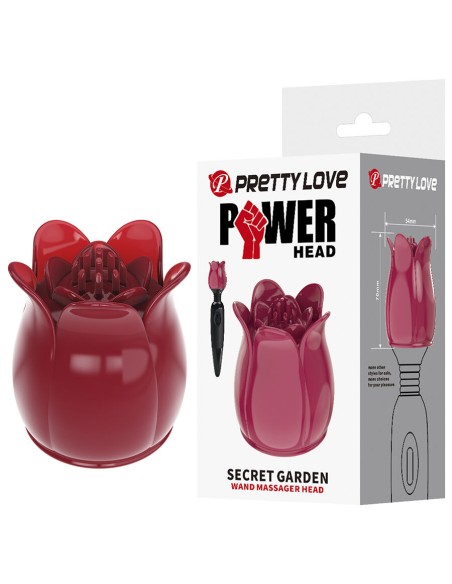 PRETTY LOVE SECRET GARDEN CABEZAL MASAJEADOR ROSA